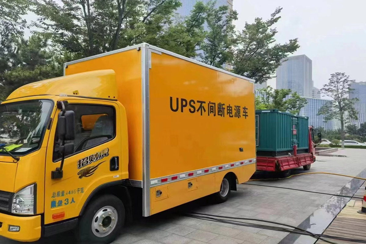 山东发电机租赁施工现场