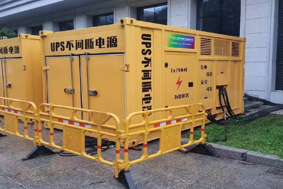 山东发电机租赁施工现场