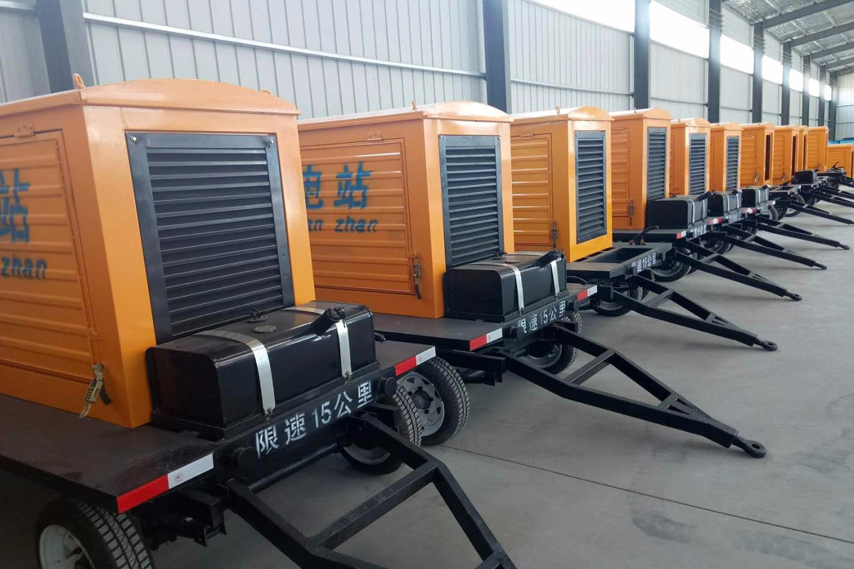 山东发电机租赁施工现场